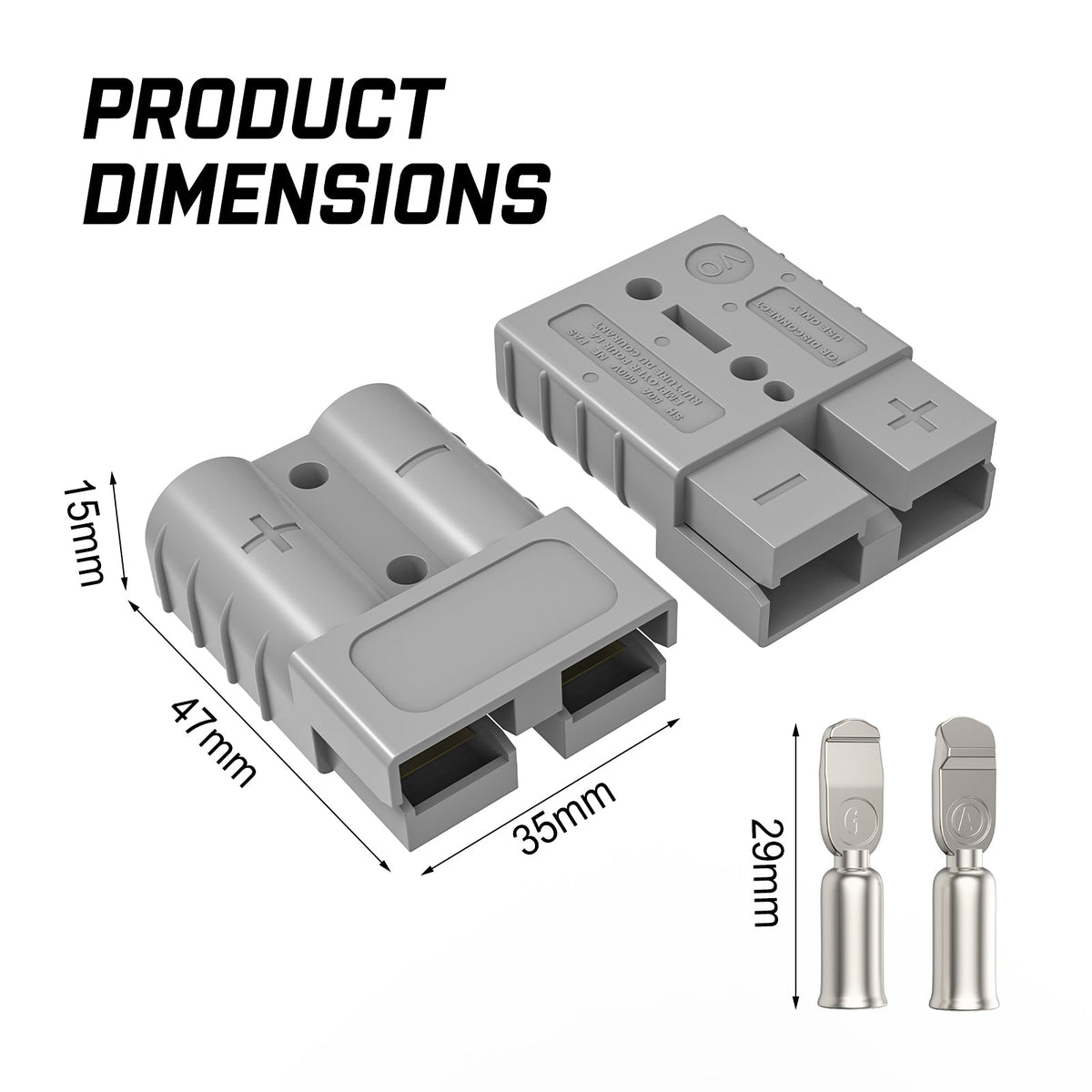 X-BULL 50A Anderson Style Plugs 10 Pack, view 8