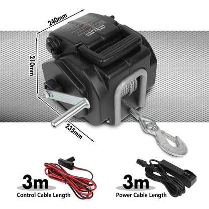 X-BULL 12V Electric Boat Winch 6500lb Marine, view 3