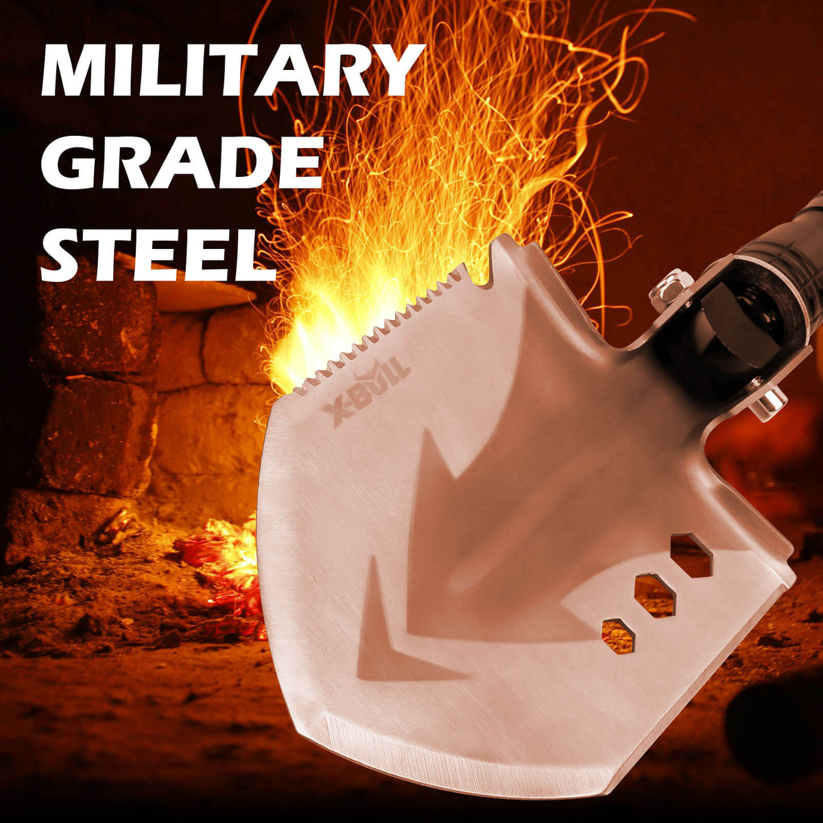 Folding Survival Shovel Multi-Tool - X-BULL, view 4