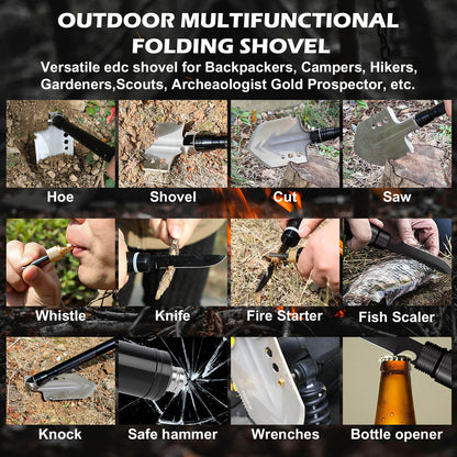 Folding Survival Shovel Multi-Tool - X-BULL, view 6