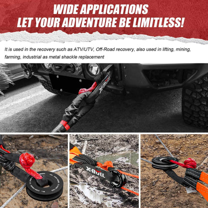 Soft Shackle, Recovery Ring & 5T Hitch Kit - X-BULL, view 3