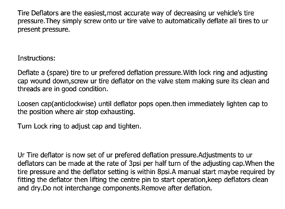 Automatic Tyre Deflators 4 Pack 0-90PSI, view 11