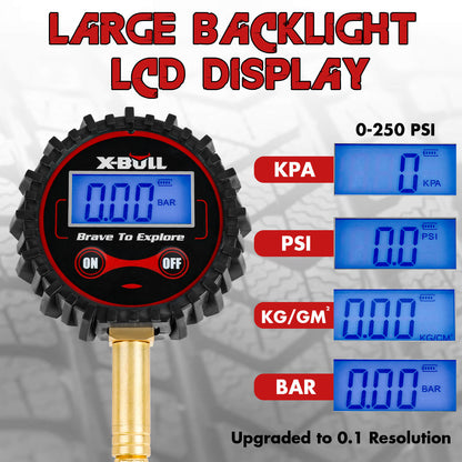 X-BULL Digital Tyre Pressure Gauge 250PSI, view 5