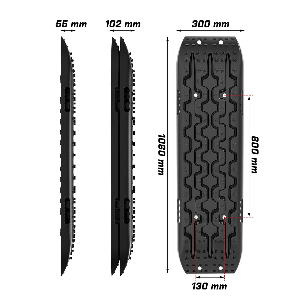 Recovery Tracks Gen 3.0 Kit - X-BULL Black, view 7