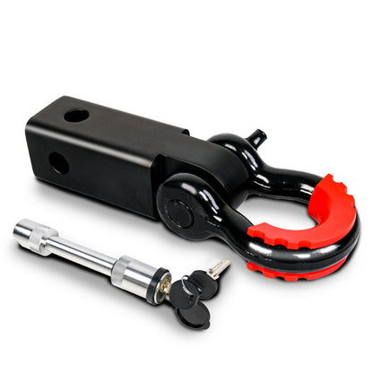 5T Recovery Hitch Receiver with Bow Shackle - X-BULL