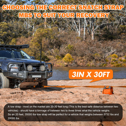 4WD Recovery Kit with Strap & Soft Shackles - X-BULL, view 8