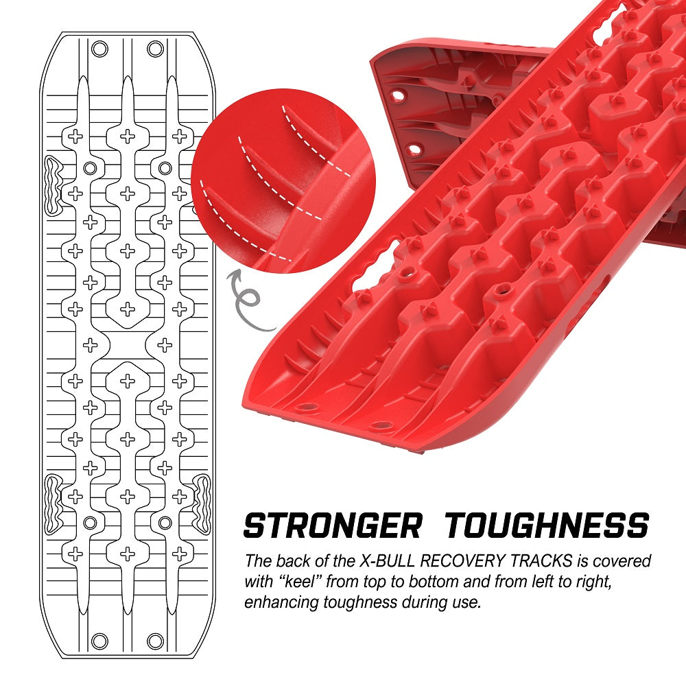 Recovery Tracks Gen 3.0 2 Pair - Red, view 5