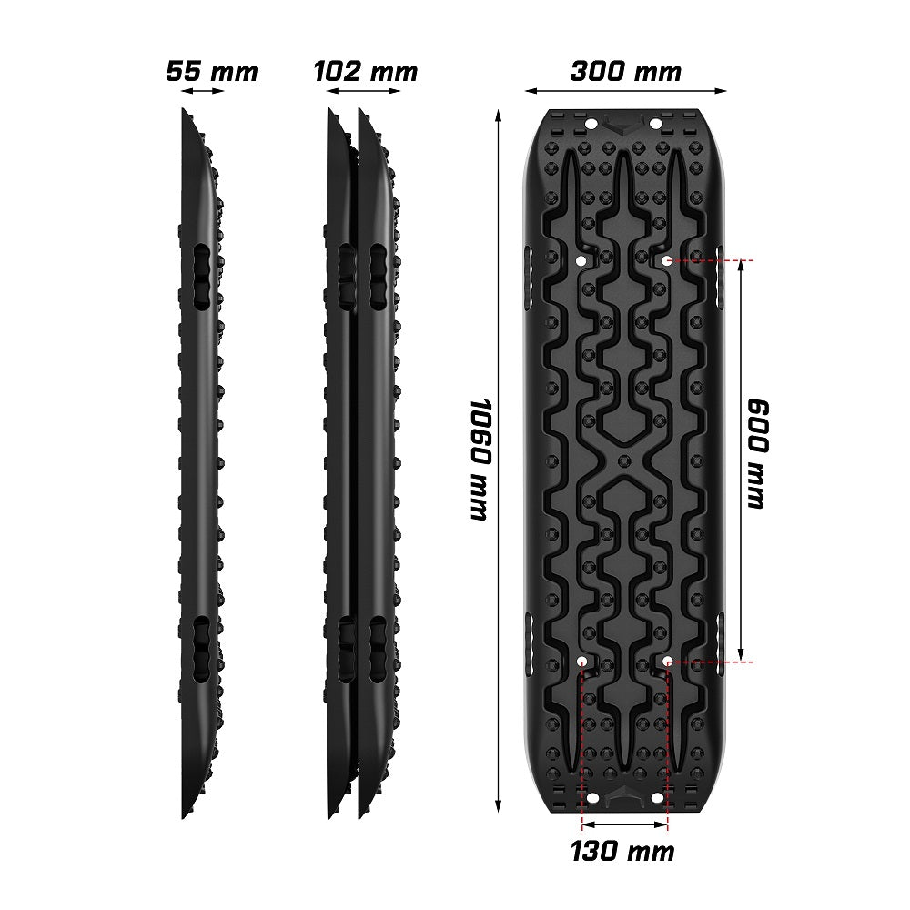 Recovery Tracks Gen 3.0 2 Pair with Carry Bags - Black, view 2