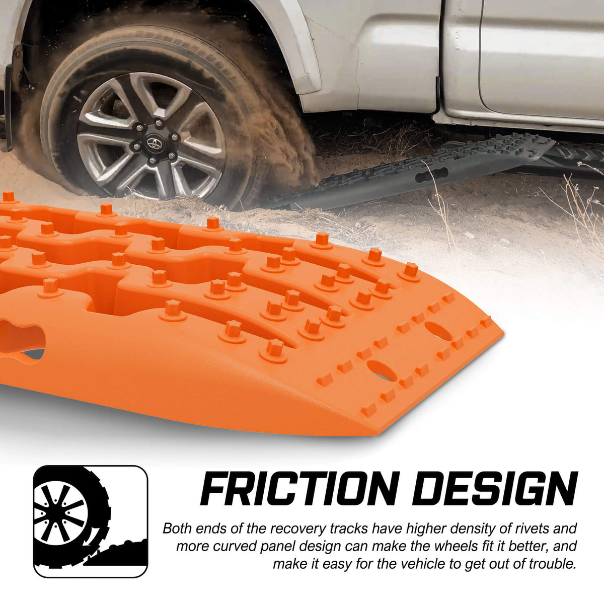 Recovery Tracks Gen 3.0 2 Pair with Carry Bags - Orange, view 7