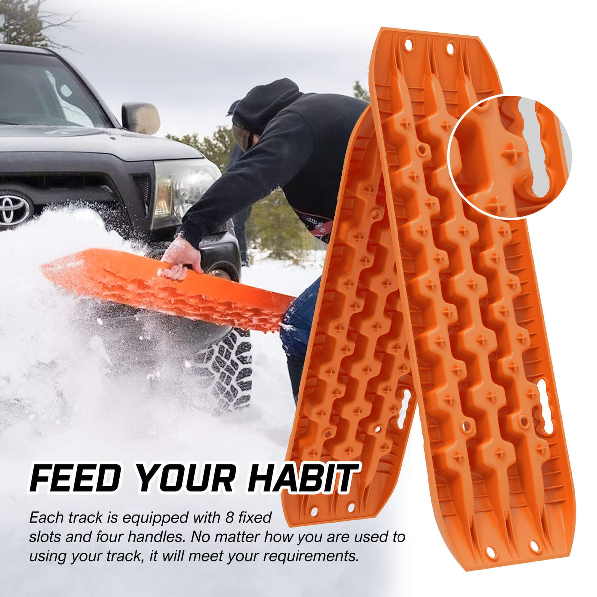 Recovery Tracks Gen 3.0 2 Pair with Carry Bags - Orange, view 8
