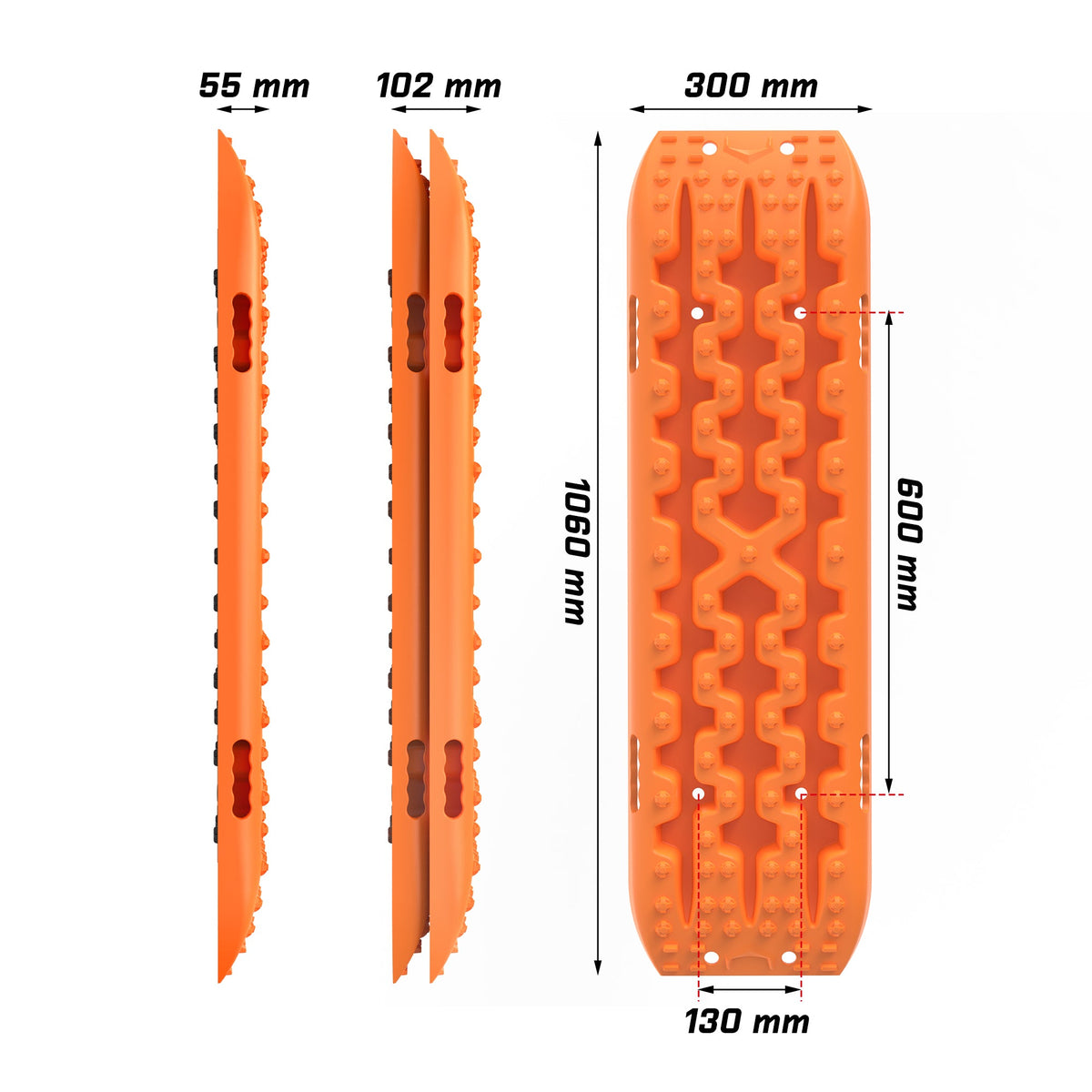 Recovery Tracks Gen 3.0 2pc - Orange, view 5