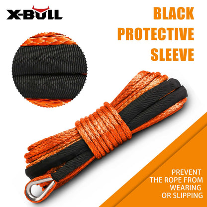 X-BULL SK75 Dyneema Synthetic Winch Rope 5.5mm x 13m, view 2