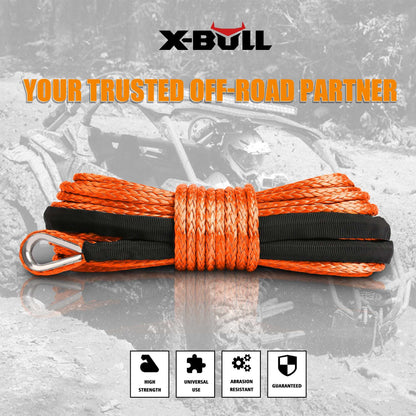 X-BULL SK75 Dyneema Synthetic Winch Rope 5.5mm x 13m, view 6