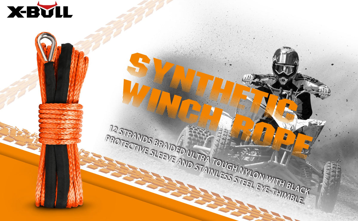 X-BULL Synthetic Winch Rope 5.5mm x 13m, view 6