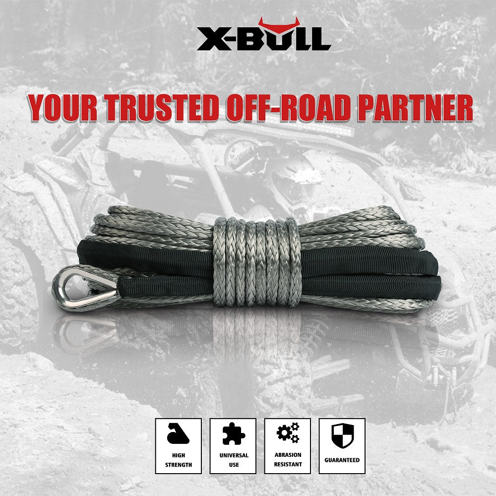 X-BULL Synthetic Winch Rope 5.5mm x 13m
