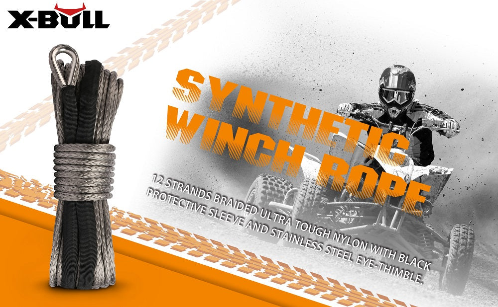 X-BULL Synthetic Winch Rope 5.5mm x 13m, view 6
