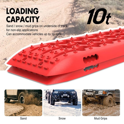 X-BULL Recovery Tracks with Mounting Pins - Red, view 2