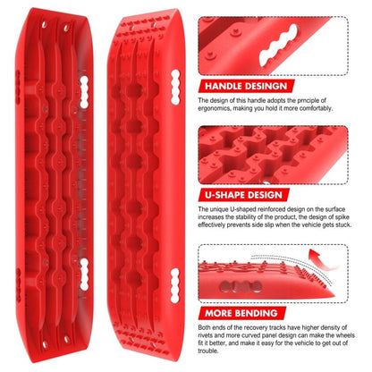 X-BULL Recovery Tracks with Mounting Pins - Red, view 4