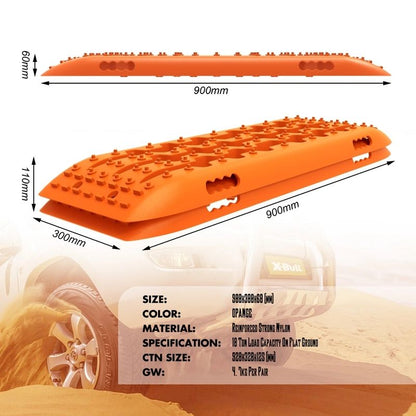 Recovery Tracks Gen 2.0 with Mounting Pins - X-BULL Orange, view 5