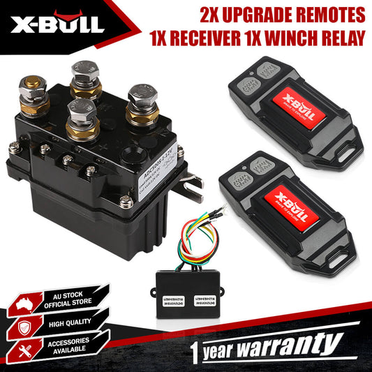 12V Winch Remote & Solenoid Kit - X-BULL