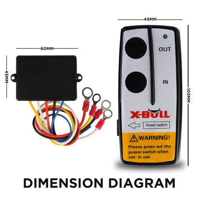 X-BULL Wireless Winch Remote Control Kit 12V Twin Handset, view 2