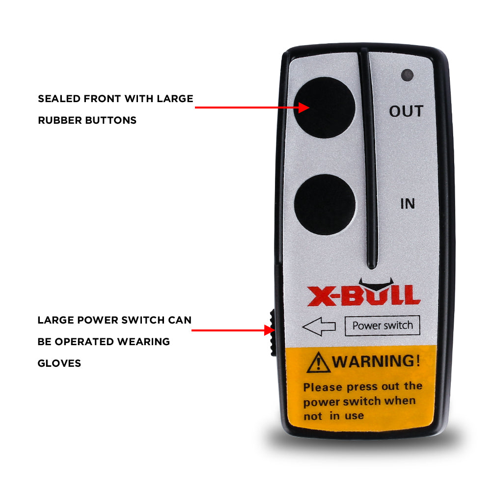 X-BULL Wireless Winch Remote Control Kit 12V Twin Handset, view 4