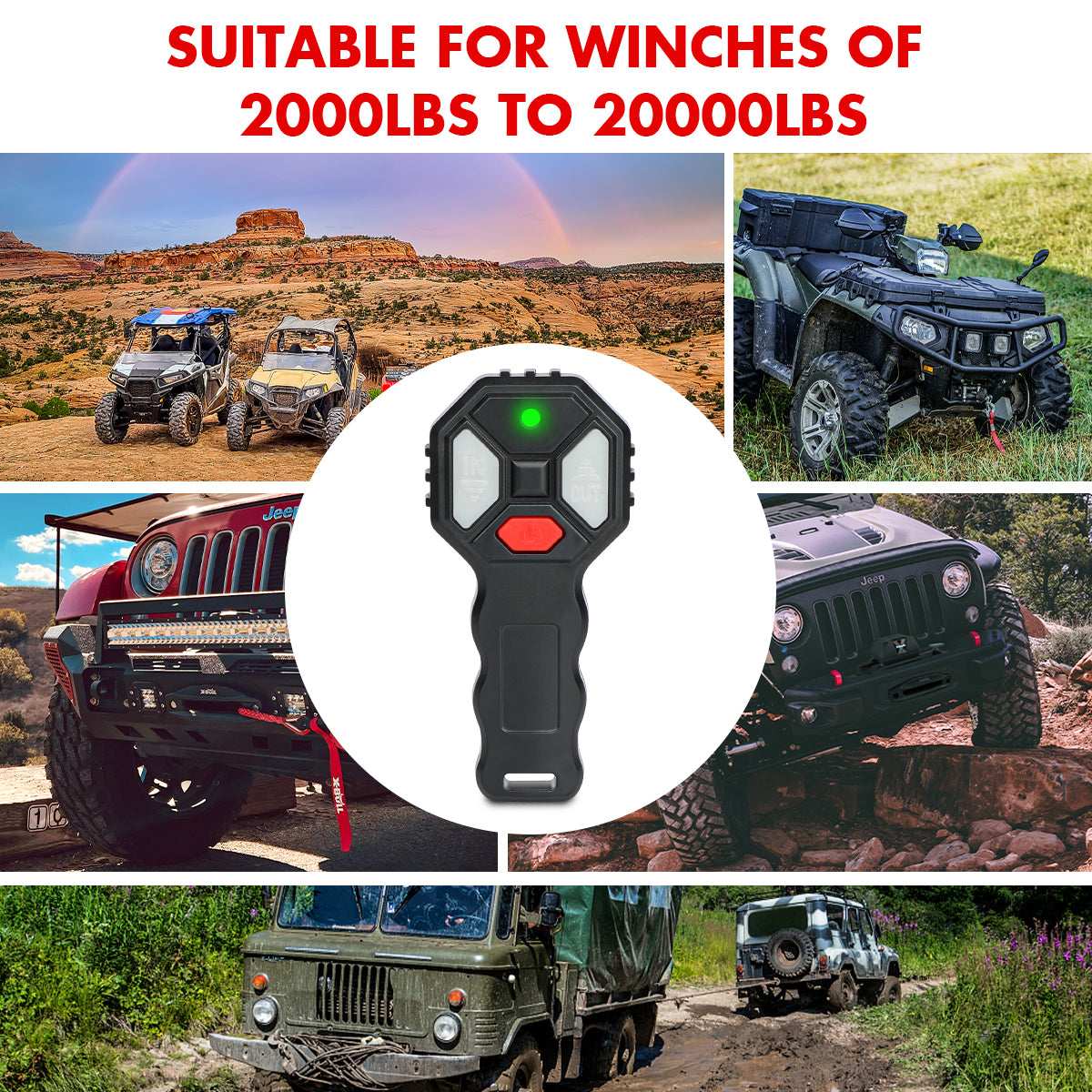 X-BULL 12V Wireless Winch Remote Control Kit, view 3