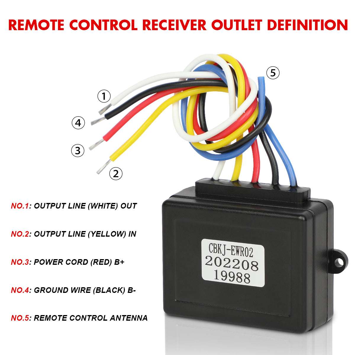 X-BULL 12V Wireless Winch Remote Control Kit, view 8