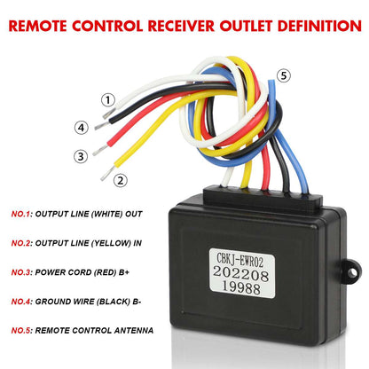 X-BULL 12V Wireless Winch Remote Control Kit, view 8