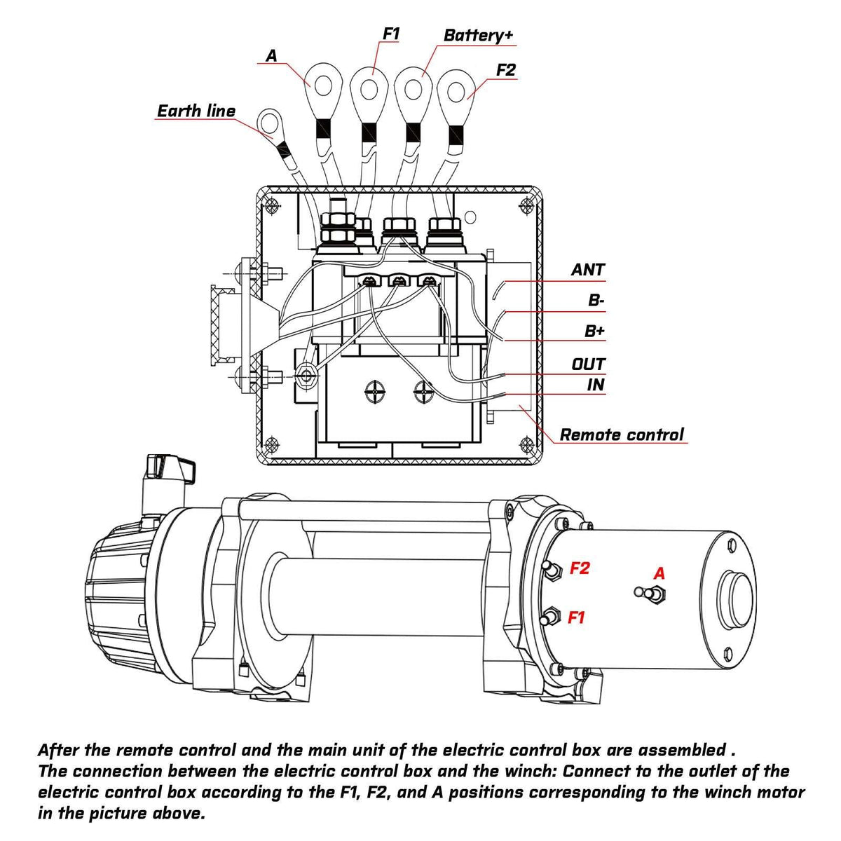 X-BULL 12V Wireless Winch Remote Control Kit, view 11