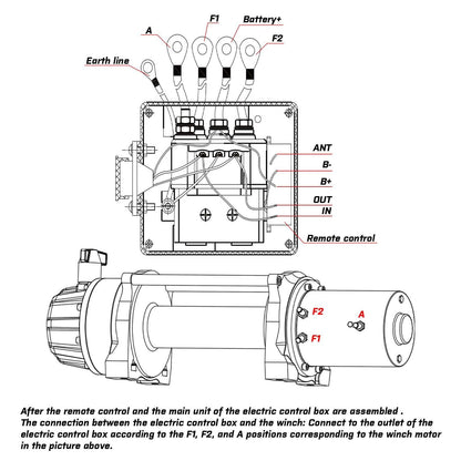 X-BULL 12V Wireless Winch Remote Control Kit, view 11