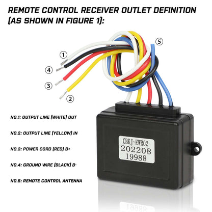 X-BULL 12V Wireless Winch Remote Control Kit, view 12