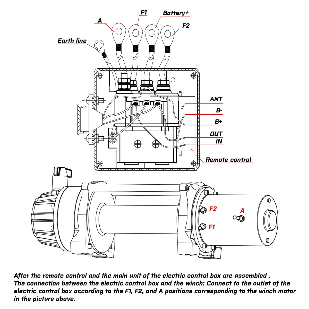 12V Winch Remote & 500A Solenoid Kit - X-BULL, view 6
