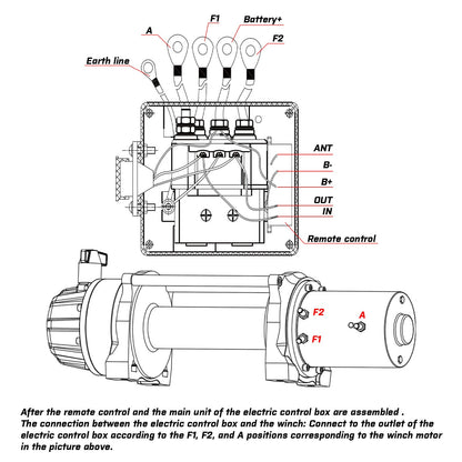12V Winch Remote & 500A Solenoid Kit - X-BULL, view 6