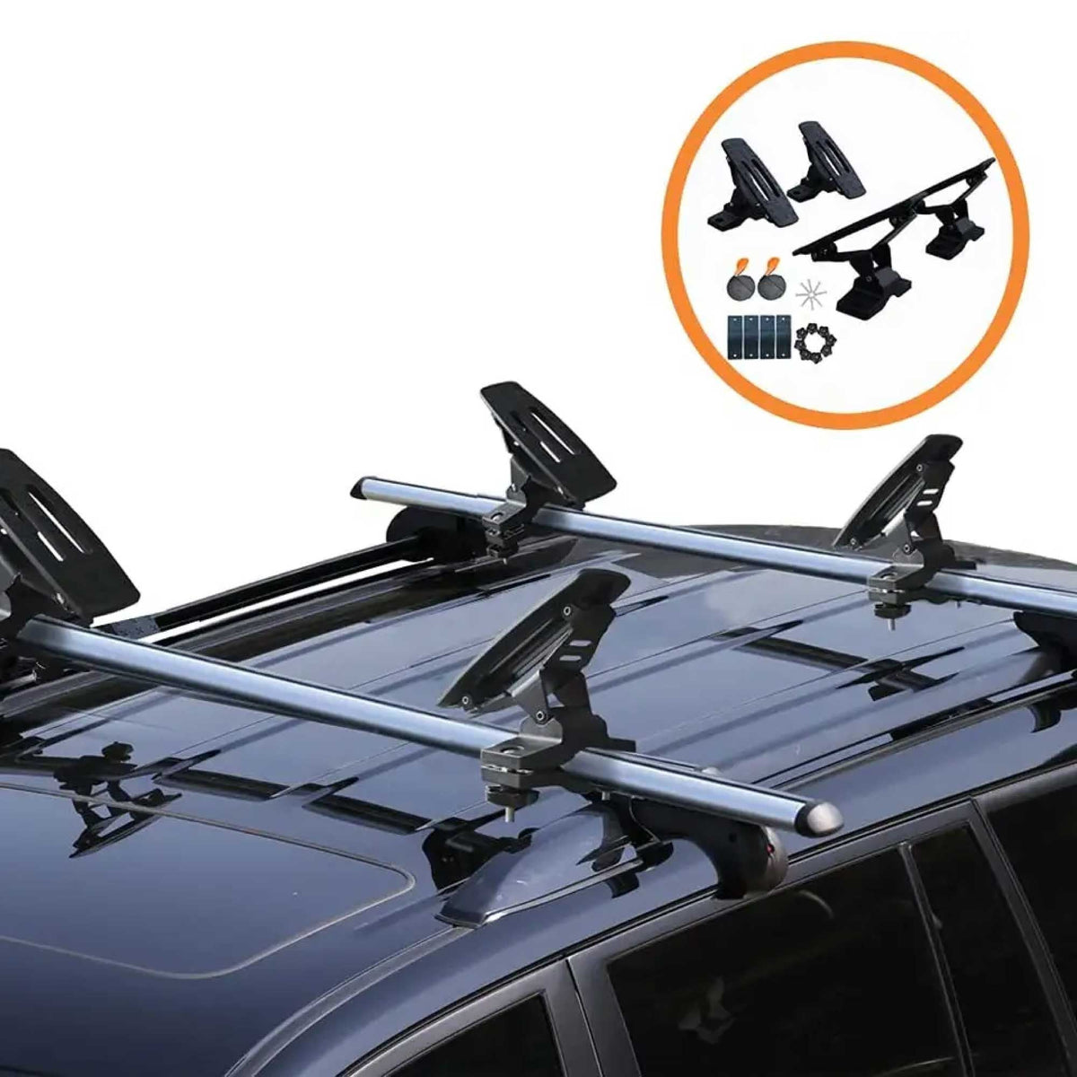 Universal Kayak Roof Rack Saddle Carrier – 75kg, view 4