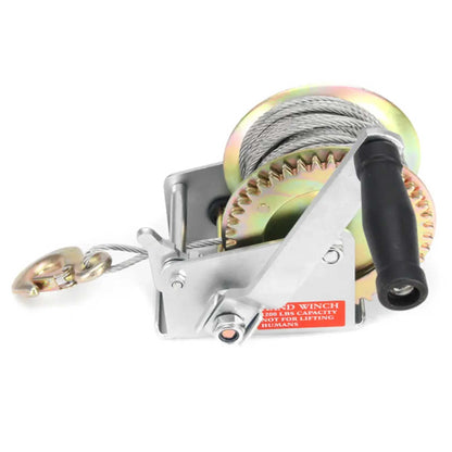 500kg Manual Hand Winch – 10m Steel Cable, view 2