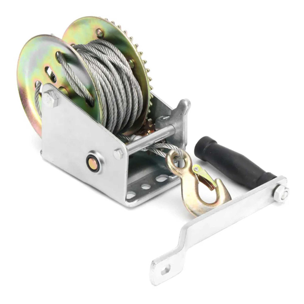 500kg Manual Hand Winch – 10m Steel Cable, view 4