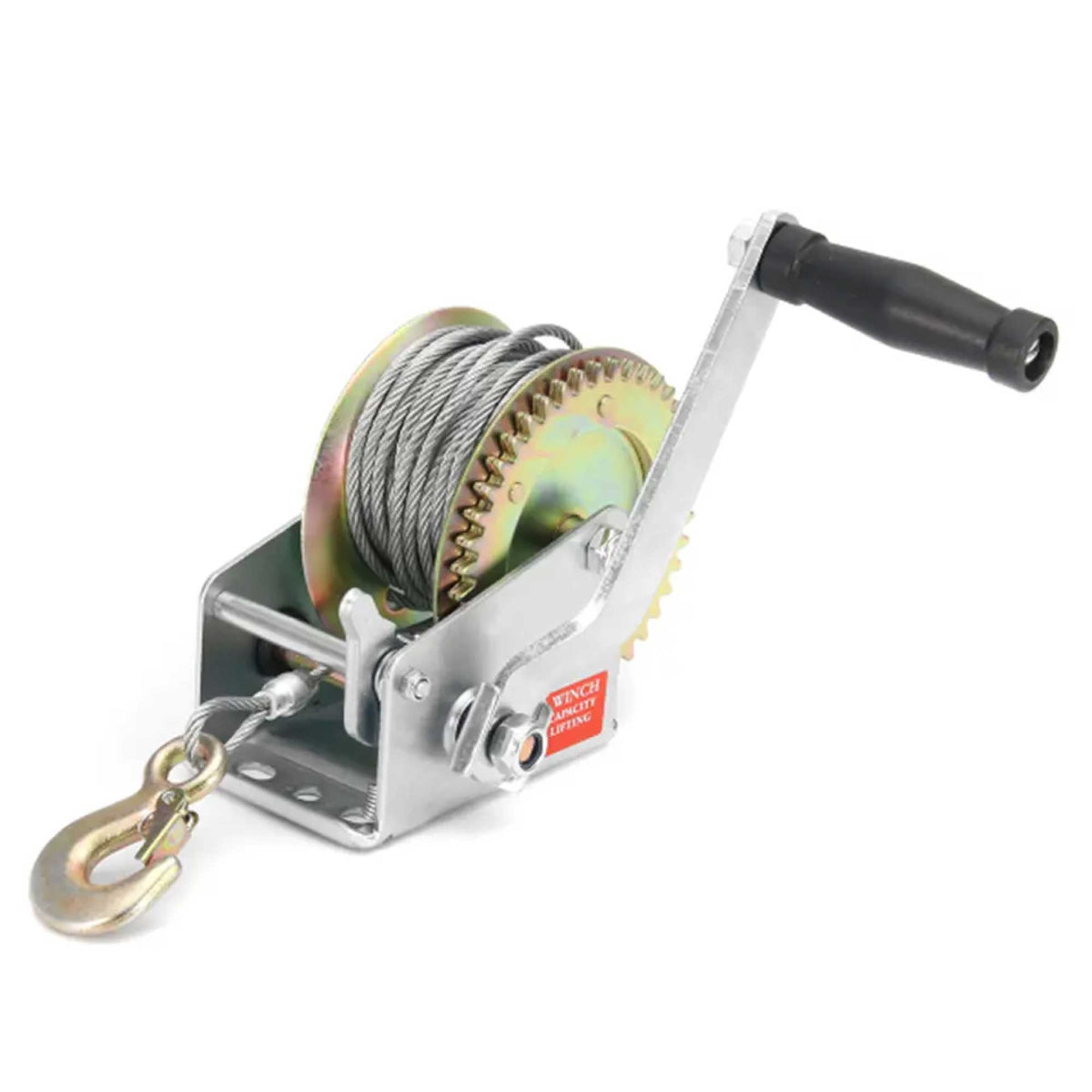 500kg Manual Hand Winch – 10m Steel Cable, view 6