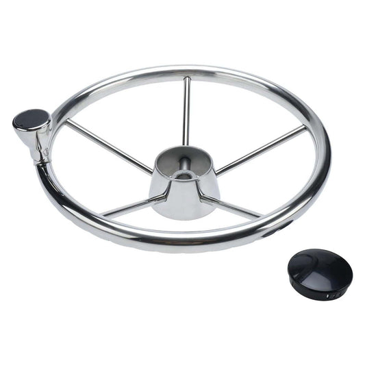 13.5" Stainless Steel Boat Steering Wheel 5-Spoke