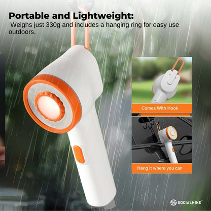 Portable Camping Shower Pump with LED Light - Social Hike, view 7
