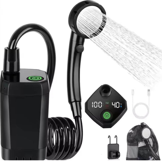 Portable Camping Shower Kit - Social Hike 6000mAh