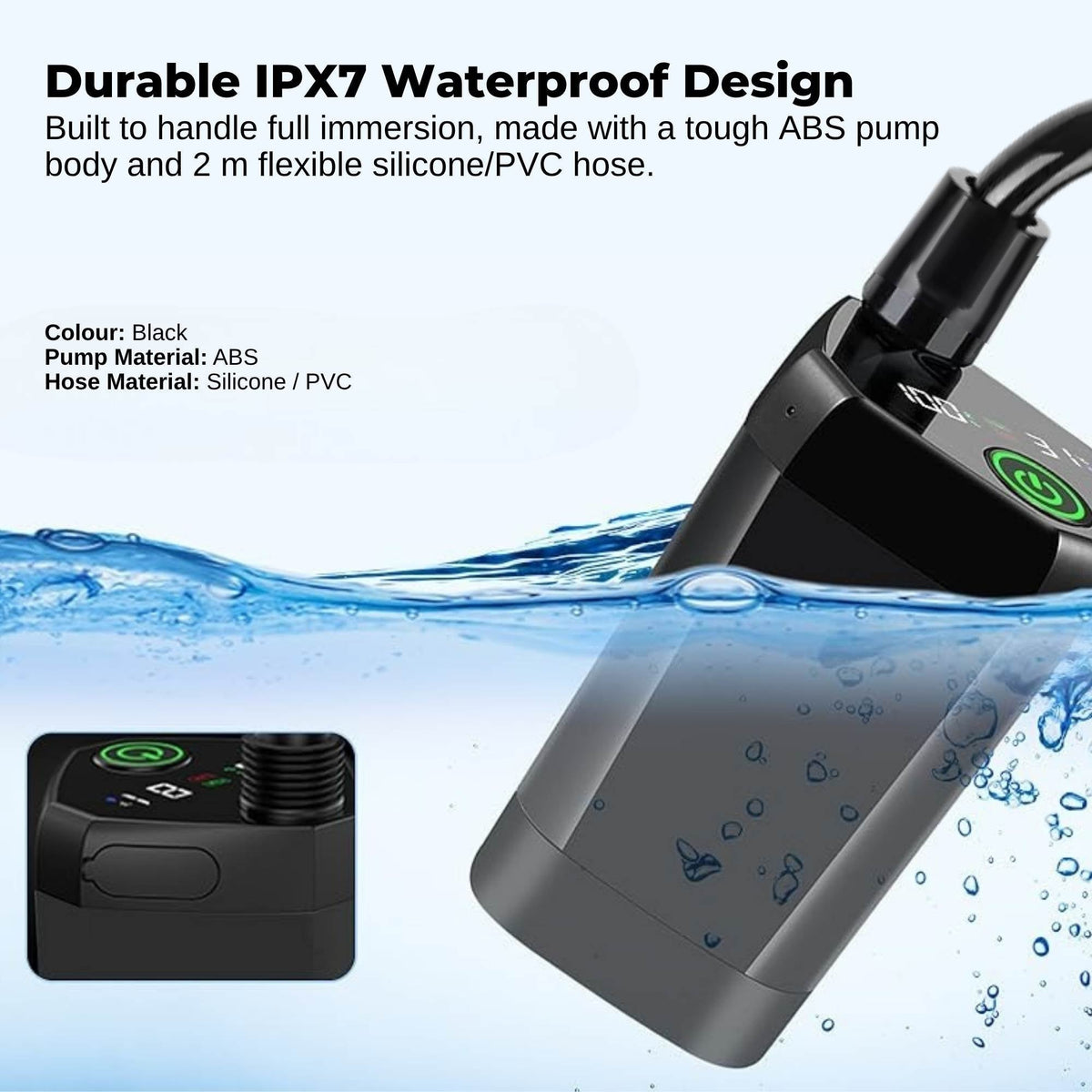 Portable Camping Shower Kit - Social Hike 6000mAh, view 7