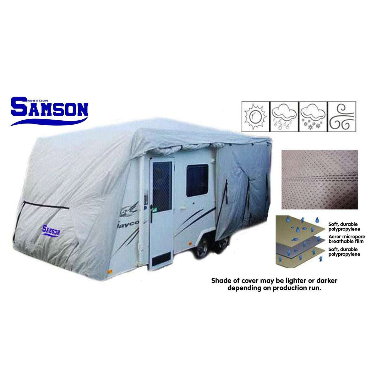 Samson 14-16ft Heavy Duty Caravan Cover | Waterproof & UV Treated
