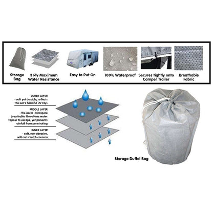 Samson 26-29ft Heavy Duty Caravan Cover | Waterproof & UV Treated, view 6