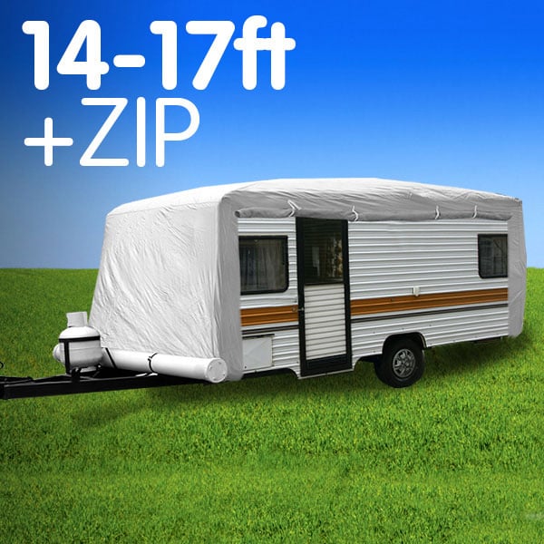 Wallaroo 14-17ft Caravan Cover | Side Zip UV & Waterproof, view 5