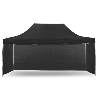 Wallaroo 3x4.5m Pop-Up Marquee with Walls - Black