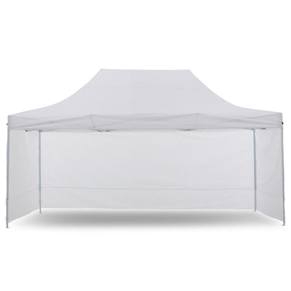 3x4.5m Pop-Up Marquee with 5 Walls – White