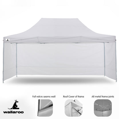 3x4.5m Pop-Up Marquee with 5 Walls – White, view 11
