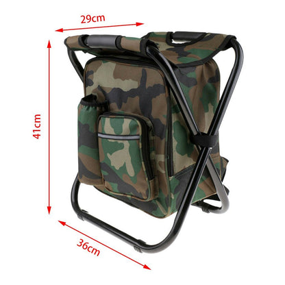 3-in-1 Folding Backpack Chair with Cooler Bag – 150kg Rated, view 4