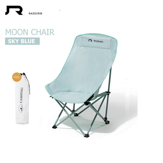 Enlarged High-Back Moon Chair – Sky Blue